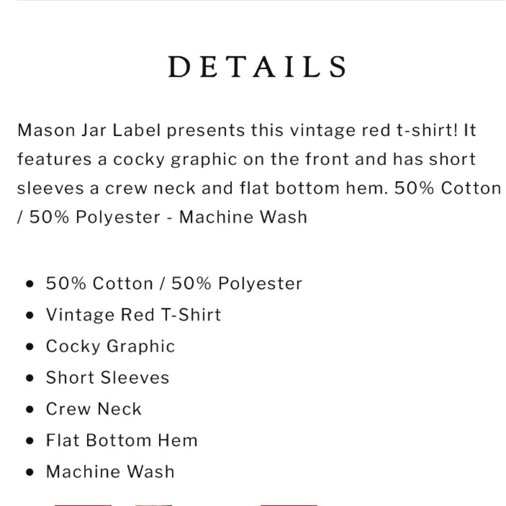 Mason jar label Cocky Rooster graphic t-shirt xl - Picture 15 of 16